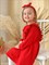 Платье детское с повязкой Merry Red S3139