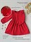Платье детское с повязкой Merry Red S3139