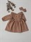 Платье детское с повязкой Merry Taupe S4099