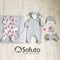 Комплект на выписку теплая осень (7 предметов) Sofuto baby Pink rabbit S2251