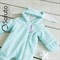 Комбинезон велюровый утеплённый на молнии Sofuto baby Bunny mint S2291