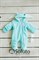 Комбинезон велюровый утеплённый на молнии Sofuto baby Bunny mint S2291