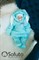 Комбинезон велюровый утеплённый на молнии Sofuto baby Bunny mint S2291