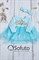 Боди-платье фатиновое с повязкой Sofuto baby aqua