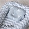 Кокон-гнездышко Sofuto Babynest Stars and waves silver 10587