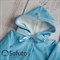 Комбинезон велюровый на кнопках Sofuto baby Blue S2453