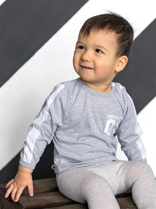 Лонгслив детский Sofuto kids Sport Gray