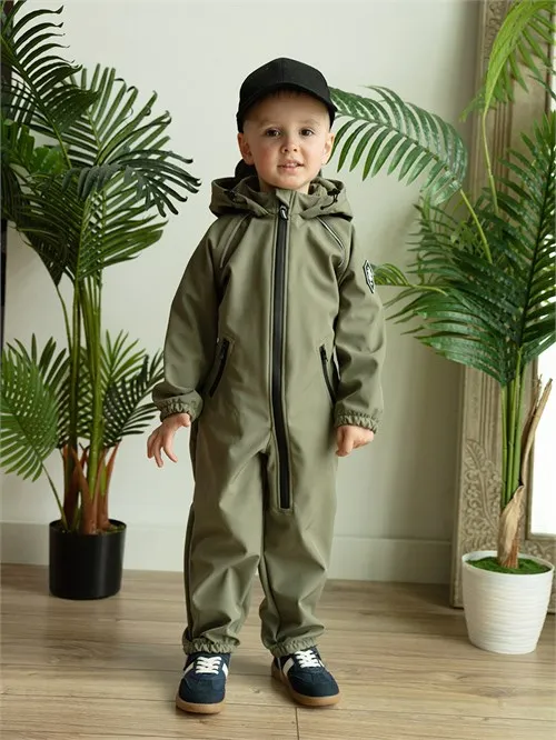 Комбинезон демисезонный Softshell Moss, зеленый Комбинезон демисезонный Softshell Moss, зеленый