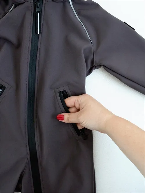 Комбинезон демисезонный Softshell Grafit, серый