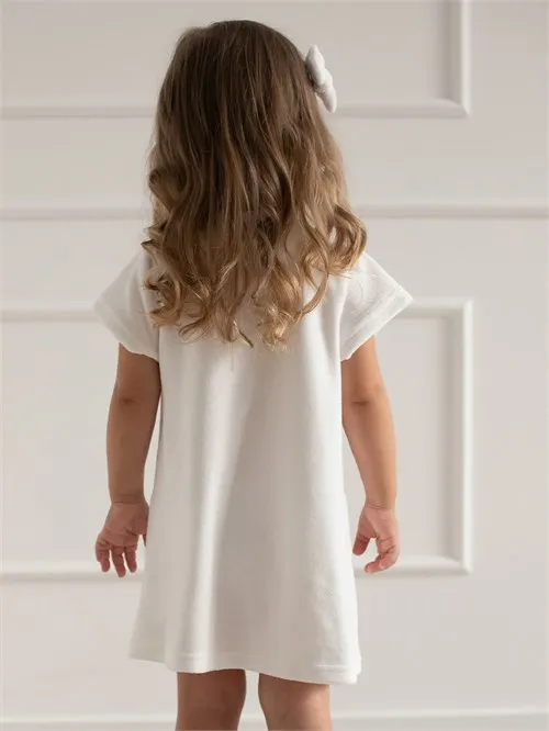 Платье Bow vanila ice, молочный Платье Bow vanila ice, молочный