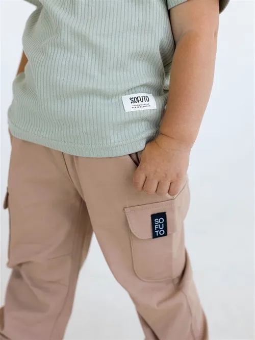 Брюки карго облегченные Beige, бежевый