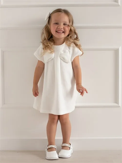 Платье Bow vanila ice, молочный Платье Bow vanila ice, молочный