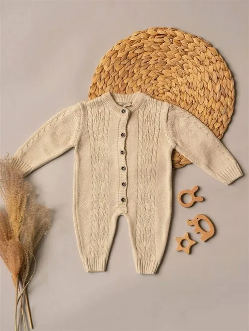 Комбинезон вязаный Cotton Овсяное молоко Комбинезон вязаный Cotton Овсяное молоко