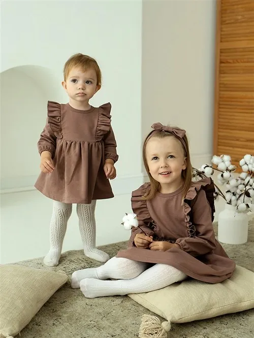 Платье детское с повязкой Merry Taupe Платье детское с повязкой Merry Taupe
