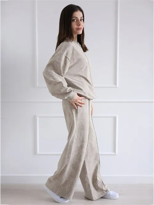 Костюм женский Fold облегченный vintage beige, светло-бежевый