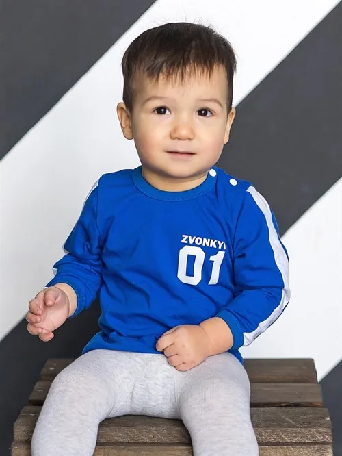 Лонгслив детский Sofuto kids Sport Blue