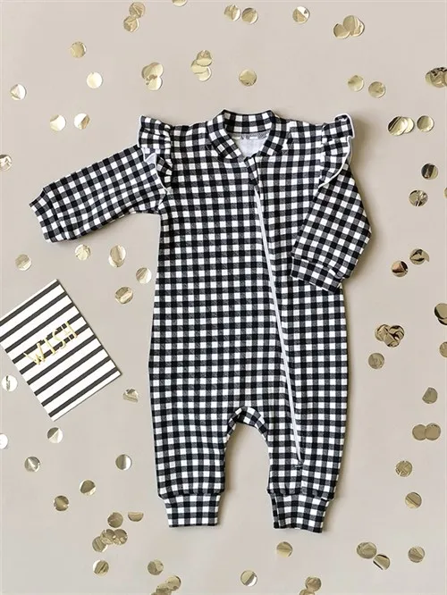 Слип на молнии Black check
