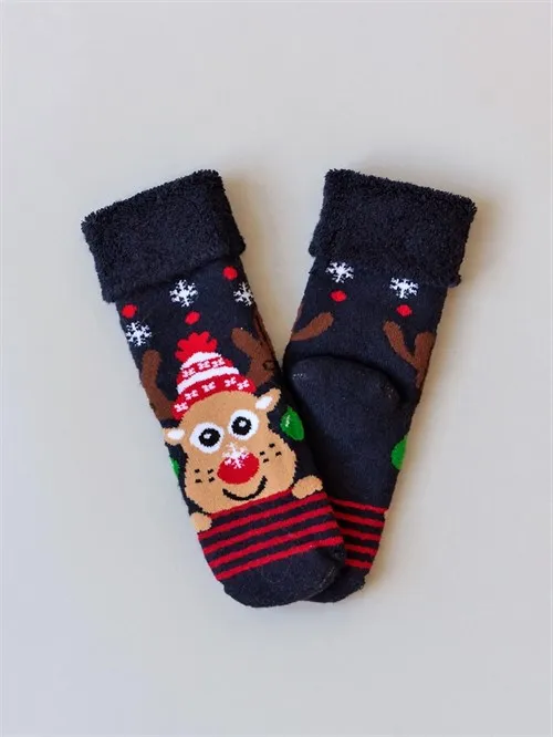 Носочки махровые Striped deer т. синий Носочки махровые Striped deer т. синий