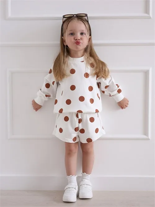 Костюм детский Polka dot мокко, коричневый Костюм детский Polka dot мокко, коричневый