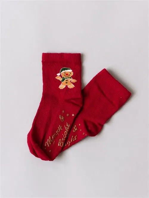 Носочки новогодние M&B красный Носочки новогодние M&B красный