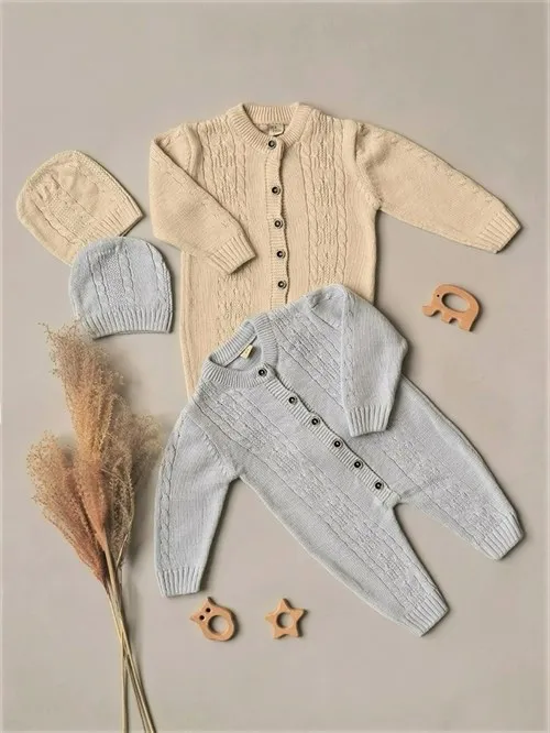 Комбинезон вязаный Cotton Серебристое облако