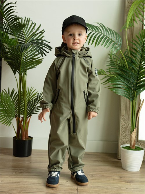 Комбинезон демисезонный Softshell Moss, зеленый Комбинезон демисезонный Softshell Moss, зеленый