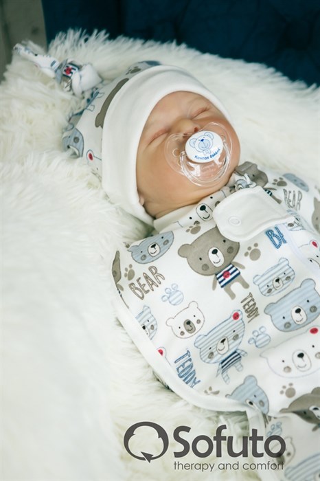 Шапочка узелок Sofuto Baby Teddy