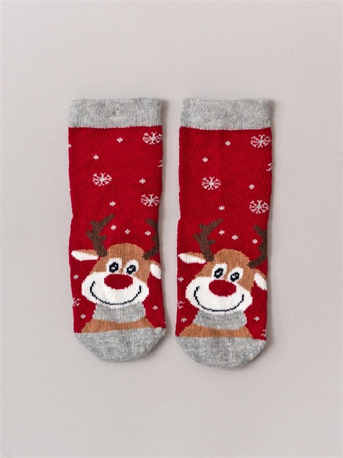 Носочки Snow deer красный