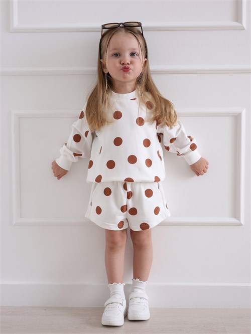 Костюм детский Polka dot мокко, коричневый